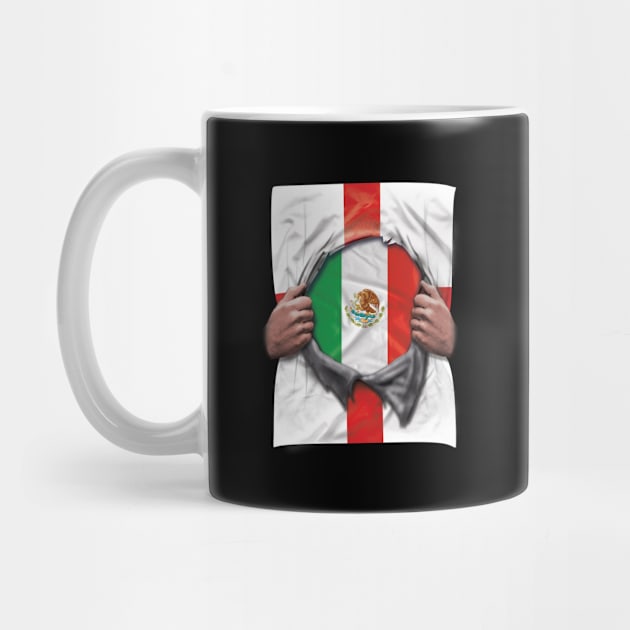 Mexico Flag English Flag Ripped - Gift for Mexican From Mexico by Country Flags